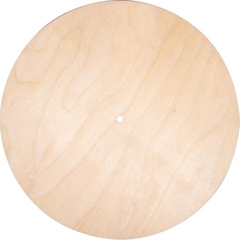 Naturholzscheibe – 1 Stück – FSC-zertifiziertes Holz – Basis für DIY-Wanduhren – Dekoration und Bastelarbeiten – Durchmesser 30 cm (1/5)