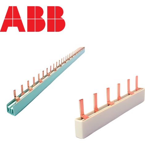 Peigne tripolaire 3P 9 à 57 modules - 125A - 10 ou 16mm² - type de peigne - 9 modules - 9x1P ou 3x3P - 10mm²