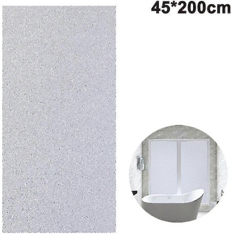 Film de protection solaire pour fenêtres, film dépoli pour la maison et le bureau, autocollant large pour fenêtres, film pour vitres amovible, opaque, auto-statique pour salle de bain (1/5)