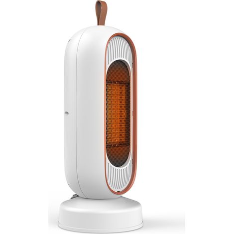 Radiateur soufflant céramique PTC salle de bain 800W/1300W – Chauffage d’appoint 2 niveaux puissance, sécurité surchauffe/anti-basculement pour chambre/salon