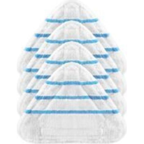 Lot de 4 housses lingettes microfibre pour balais vapeur – Lavables en machine – Absorbantes et sans peluches – Pour sols durs (1/5)