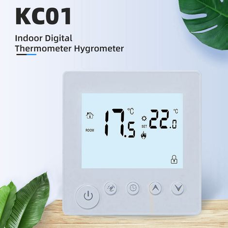 Eosnow Temperaturregler, LCD-Hintergrundbeleuchtung, Anzeige, Wochenzeit, Innenzieleinstellung, manuelle Zeitmessung, Energiesparmodi