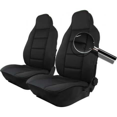 Universelle Sitzbezüge für Vordersitze, mit Massagefunktion, schwarz, Textil