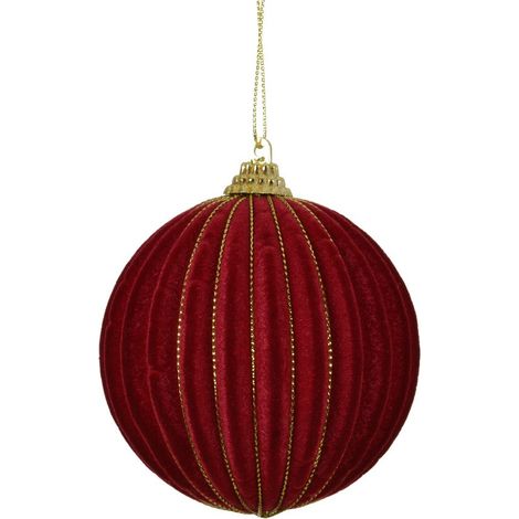 Pallina de foam sangre de bue con strisce oro 8 cm (1/4)