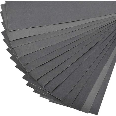 Sandpaper Fine Wood Sandpaper Wood Sanding Tools, Wet and Dry, Sandpaper 400/600/800/1000/1200/1500/2000 for Metal, Plastic, Glass, Jade, Automotive, Crafts (1/5)