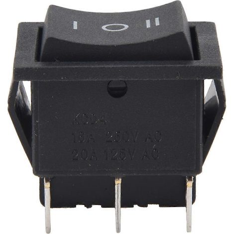 DPDT-Wippschalter mit 6 Anschlüssen, 3 Positionen EIN/AUS/EIN, für den Einsatz auf See, 16 A 250 V AC / 20 A 125 V AC (1/2)