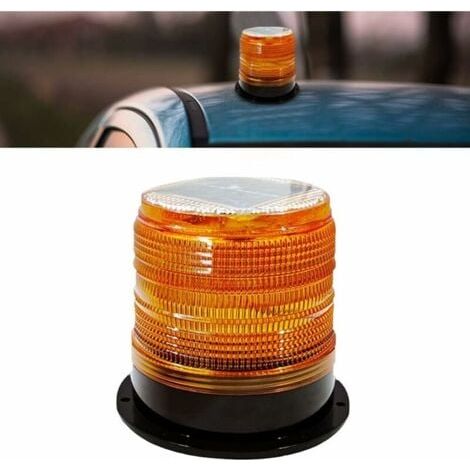 Voyant d'avertissement de gyrophare à LED clignotant stroboscopique voyant d'avertissement magnétique orange clignotant pour remorque de voiture caravane SUV 300A (1/5)