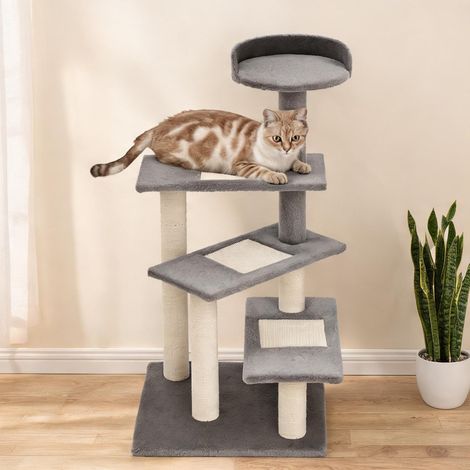Arbre à chat beige grigio 48,5 x 48,5 x 100 cm (1/5)