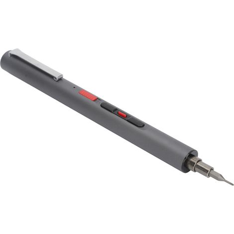 Mini tournevis électrique à 3 vitesses, rechargeable, tournevis magnétique de précision et 26 embouts lumineux LED pour les réparations. (1/5)