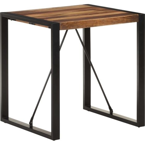 Table à manger 70x70x75 cm Bois d'acacia massif vidaXL (1/5)
