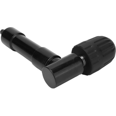 Adaptateur pour perceuse sans fil angle droit mandrin 3 mors serrage main poignée 90° carbure 0.8-10mm hex 8mm (1/5)