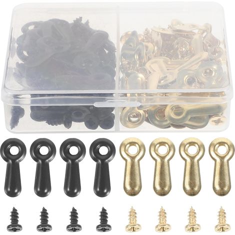 Cadre photo Healeved avec vis et clips de fixation, 120 pièces, en fer, matériel montage léger (1/5)