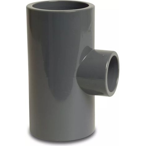 Té de réduction en PVC 90° 50x40x50 mm