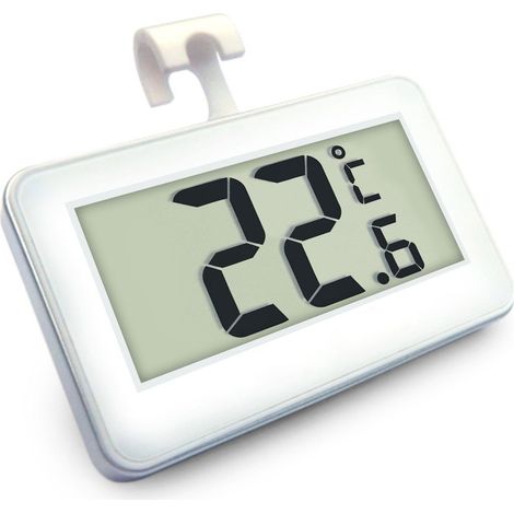 Termómetro digital, pantalla grande, preciso, resistente al agua, para refrigerador/congelador doméstico (1/5)