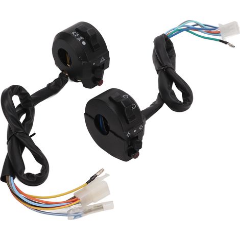 Ensemble de 2 commutateurs de guidon, bouton marche/arrêt 22 mm en nylon ABS, remplacement pour CG125 (1/5)