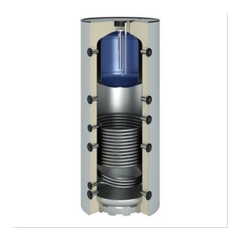 Ballon sanitaire-chauffage acier 1000 litres 1 serpentin, cuve 200L 2220x1000(800) classe A+