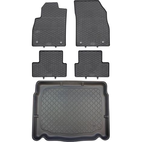 Opel Astra IV J Hatchback de 10.2009 a 10.2015 SET - Alfombrillas de goma para coche + alfombrilla para maletero