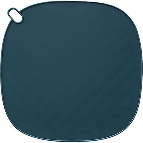 Tapis isolant en silicone, sous - verres, tapis de cuisine, tapis de cuisine de style occidental, table nordique, bleu foncé (1/5)