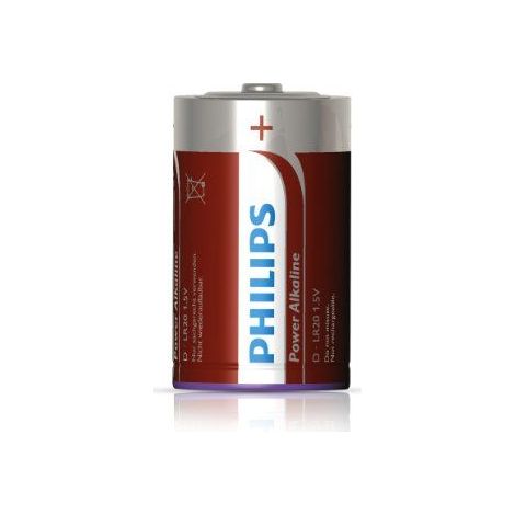 Pila alkalina power alkaline d - lr20 1,5v (blister 2 uds) ø34,2 x 61,5 mm (1/3)