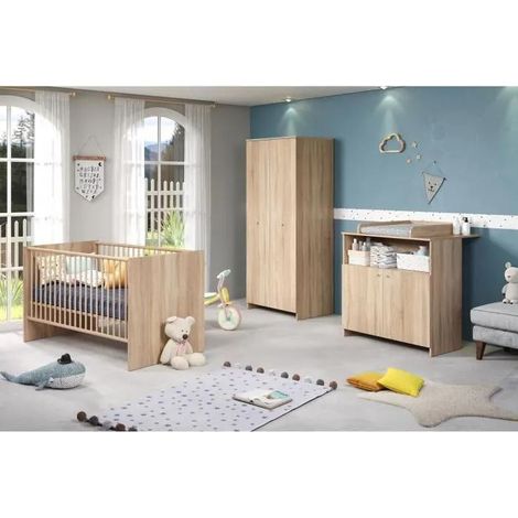 Trend-Team NIKO Möbelset für Babys aus natürlichem Eichenholz