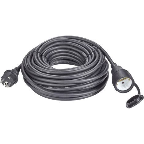 Sygonix 1384363 Strom Verlängerungskabel  16 A Schwarz 10.00 m H07RN-F 3G 1,5 mm² (1/3)