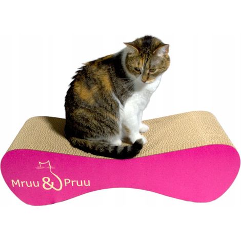 Rascador para gatos Mimi  rosa  70x23x24 cm  MruuPruu (1/5)