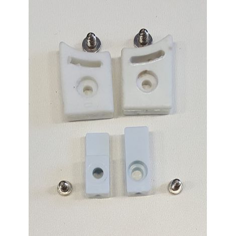 Set d'arrêts AMADEO pour rouleaux et supports en verre