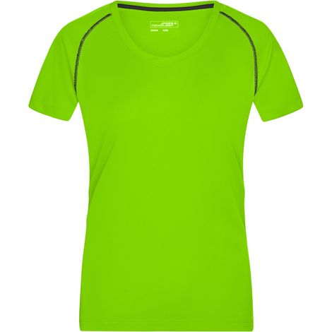 James & Nicholson Funktions-Shirt Damen JN495 Gr. 2XL bright-green/black