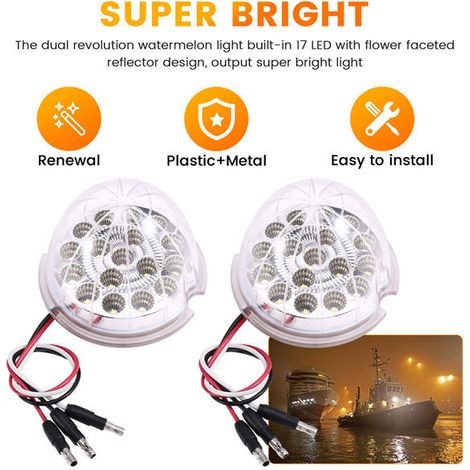 Two colors: see photo. Materials: plastic and metal. Round monochrome white lamp with 17 LEDs, suitable for cleanrooms. (1/5)