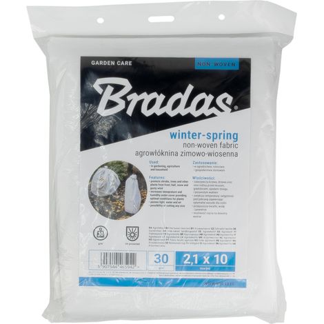 Wintervlies Frühbeetvlies 30g 2,1x10m weiß Gartenvlies Pflanzvlies Kälteschutz für Pflanzen Gemüse Blumen AWW3021010 (1/2)