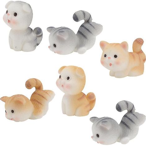 Modèle de chat en résine (6 pièces) (1/3)