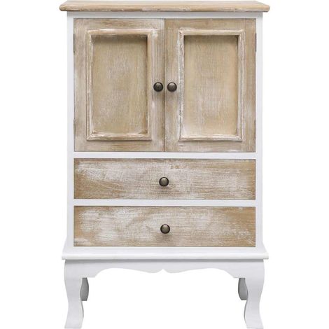 Maison Exclusive - Cassettiera Bianca 50x30x80 cm in Legno