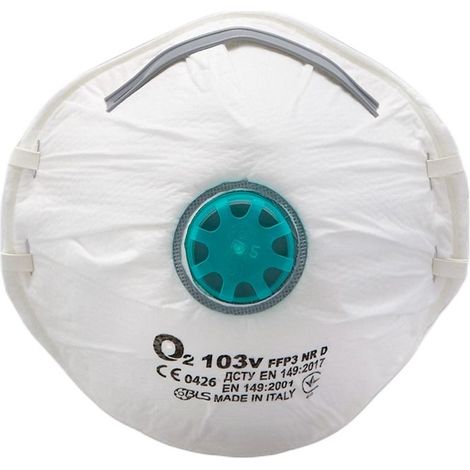 Masque respiratoire BLS série BLS 02 100 Blanc ( Prix pour Boîte de 10 )