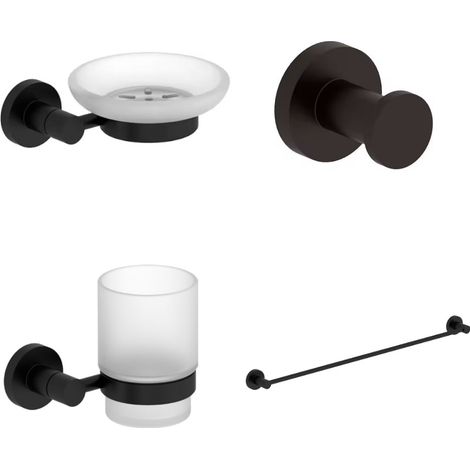Portavasos + Perchero + Jabonera + Toallero