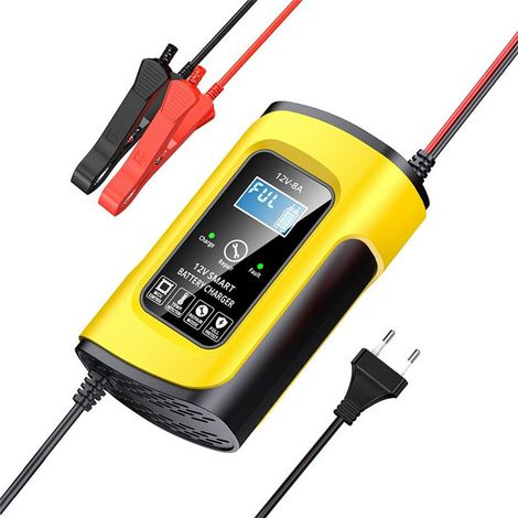 Chargeur de Réparation D'Impulsion Automatique Intelligent 12 V 8 A pour AGM Gel Voiture Moto Camion Chargeur de Batterie au Plomb Affichage LCD (1/2)