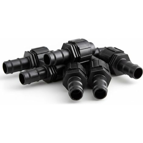 100 Stück Verbindungen für Tropfbewässerungsschlauch 16mm  Anschluss für Bewässerungssystem