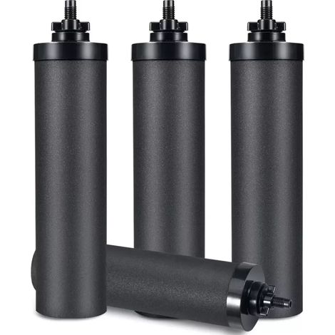 Lot de 4 filtres de rechange pour système de gravité BB9-2 noirs pour filtre à eau Berkey