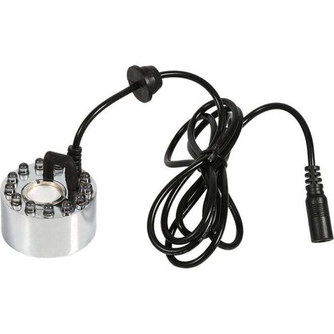 Brumisateur à ultrasons pour fontaine et étang Ulisem, humidificateur à 12 LED, 24 V, couleur (atomiseur à trois couleurs dégradées), brumisateur à ultrasons (1/4)