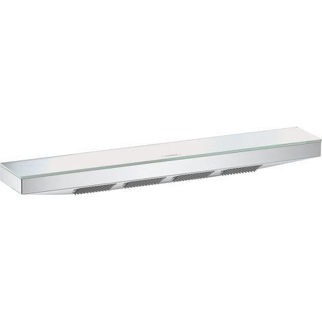Hansgrohe – Douche d'épaules 500 avec tablette – Jet unique PowderRain – Dimensions 502x81mm – Étagère en verre de sécurité – 26243000