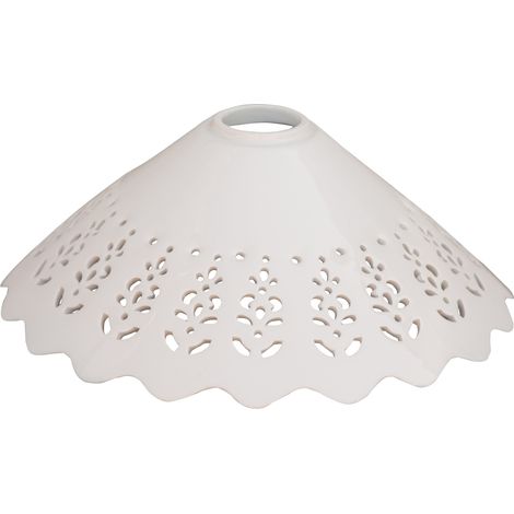 Open-knit white ceramic made, cover lampshade, lamps, floor luminaries