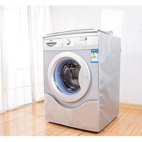 Housse de Machine à Laver Protection Pour Anti-Poussière Couvercle Durable Argent-XL (1/3)