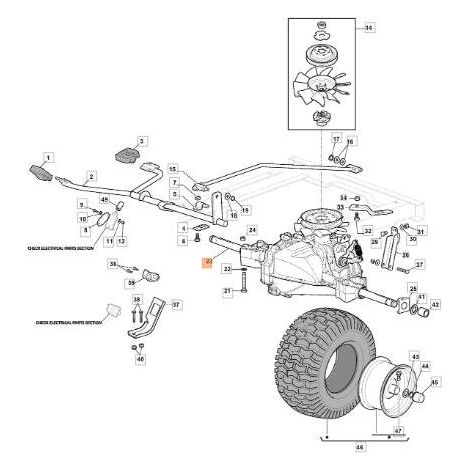 ESSIEU ARRIÈRE D'ORIGINE EMAK G118400921E0
