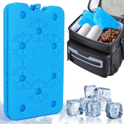 Pain de Glace pour Sac Isotherme 2 Pièces Bloc de Glace pour Glacière Accumulateur de Froid Glacon pour Glacière pour Glaciere pour Voyage et Camping Aliments Réfrigérés, Boissons (1/5)