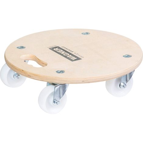 WAGNER Carrello da trasporto MM 1137 I Ø 38 cm I manico ergonomico - ideale per oggetti ingombranti, vasi e piante I portata 250 kg I molto mobile I certificato FSC® - 20113701 (1/5)