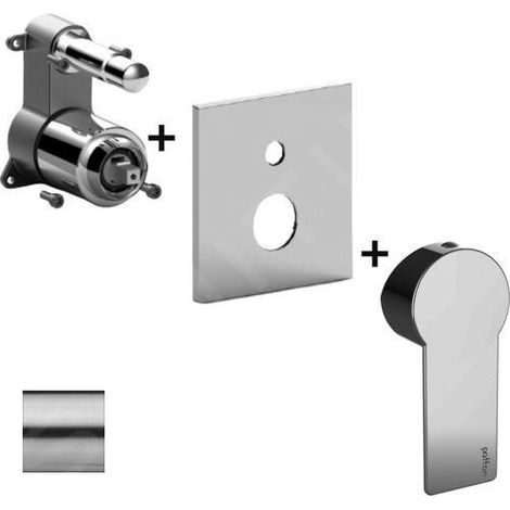 Paffoni Tango - Mitigeur encastré pour 2 sorties, inox TABOX015ST/M (1/2)