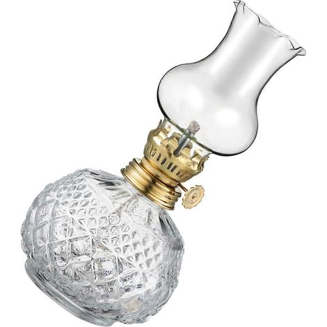 Lanterne à pétrole rustique en verre vintage, lampe à huile avec éclairage d'ambiance chaleureux, idéale pour la décoration intérieure et les mariages. (1/5)