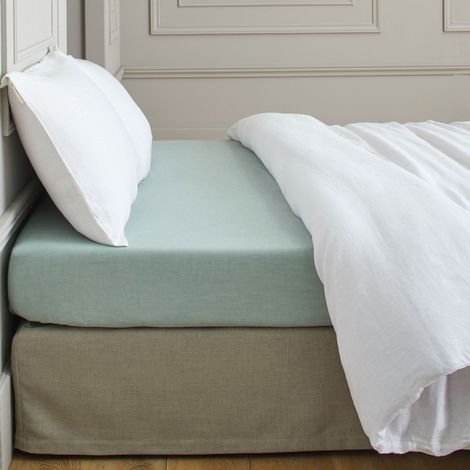 Drap Housse 140x200 cm MADURA - Vert - LIAM