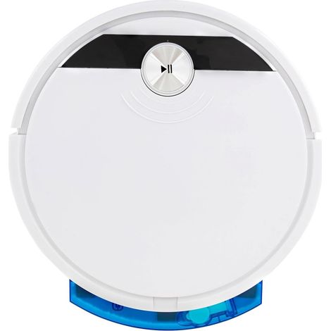 Saugroboter mit Wischfunktion Absaugstation Fegen/Saugen/Wischen 3-in-1-Kehrmaschine, Multifunktions-Kehrmaschine App-Steuerung Roboter-Saugmaschine mit 1800Pa (Weiß) (1/5)