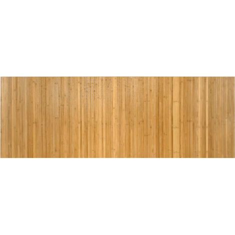 Tapis rectangulaire naturel 70x200 cm bambou (1/5)