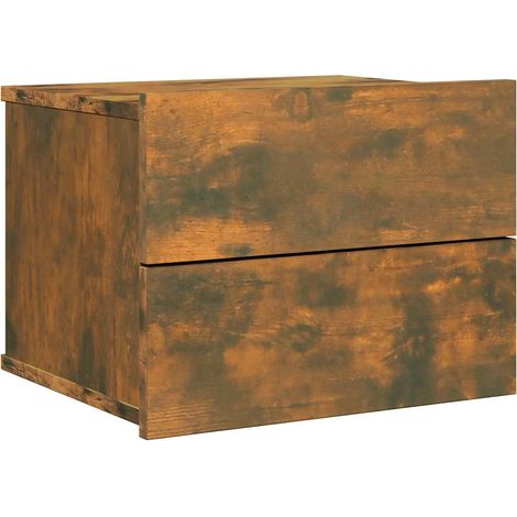Maison Exclusive - Comodino Rovere Fumo 40x30x30 cm Legno Multistrato (1/5)